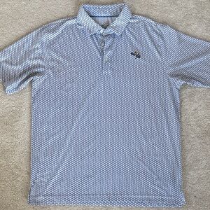 POLO GOLF SHIRT BAY HILL ARNOLD PALMER CLUB AHEAD M blue white orange